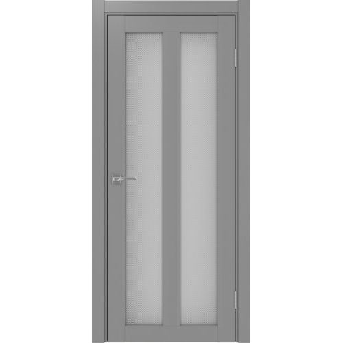 Межкомнатная дверь Optima Porte, Турин 521.22. Цвет - серый. Стекло - пунта бц.