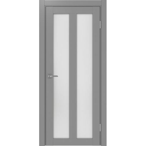 Межкомнатная дверь Optima Porte, Турин 521.22. Цвет - серый. Стекло - кризет бц.