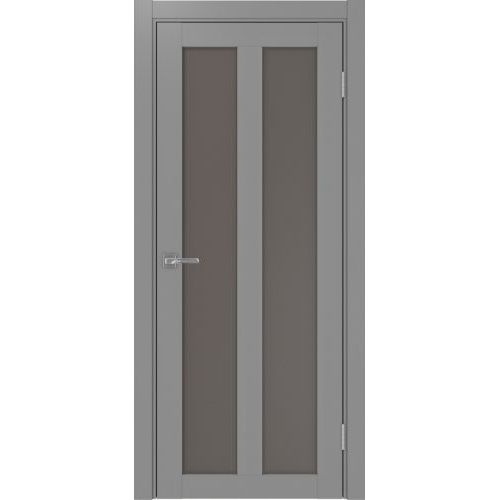 Межкомнатная дверь Optima Porte, Турин 521.22. Цвет - серый. Стекло - бронза.