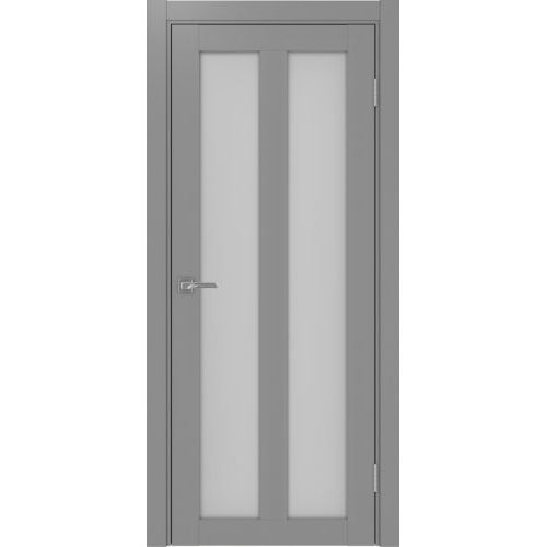 Межкомнатная дверь Optima Porte, Турин 521.22. Цвет - серый. Стекло - матовое.
