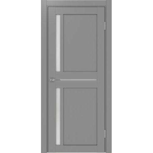 Межкомнатная дверь Optima Porte, Турин 523.221. Цвет - серый. Стекло - кризет бц.