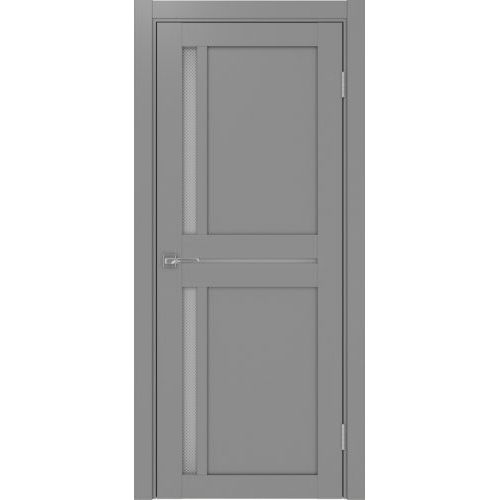 Межкомнатная дверь Optima Porte, Турин 523.221. Цвет - серый. Стекло - пунта бц.