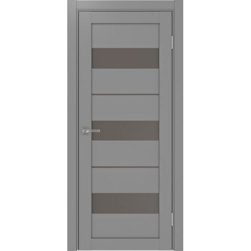 Межкомнатная дверь Optima Porte, Турин 526.122. Цвет - серый. Стекло - бронза.