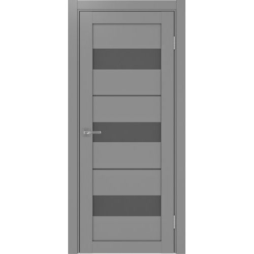 Межкомнатная дверь Optima Porte, Турин 526.122. Цвет - серый. Стекло - графит.