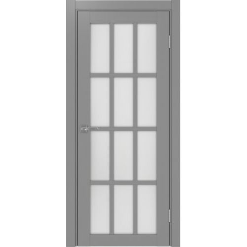 Межкомнатная дверь Optima Porte, Турин 542.2222. Цвет - серый. Стекло - кризет бц.