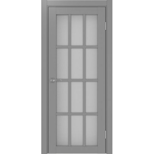 Межкомнатная дверь Optima Porte, Турин 542.2222. Цвет - серый. Стекло - пунта бц.