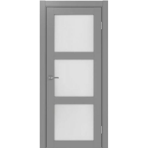 Межкомнатная дверь Optima Porte, Турин 530.222. Цвет - серый. Стекло - кризет бц.