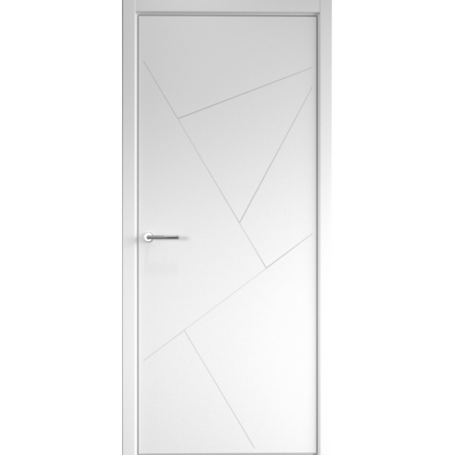Межкомнатная дверь Albero, Геометрия 2,  глухая. Эмаль. Цвет - белый.