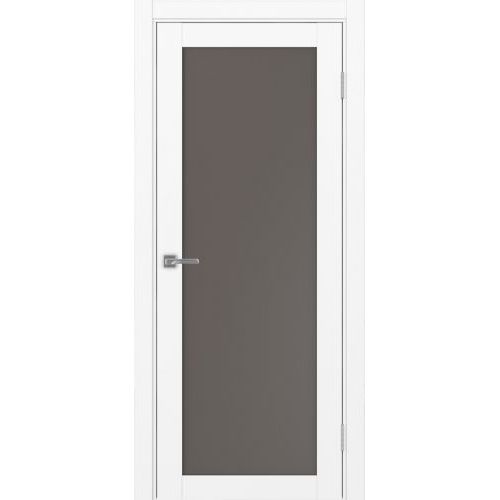 Межкомнатная дверь Optima Porte, Турин 501.2. Цвет - белый снежный. Стекло - бронза.