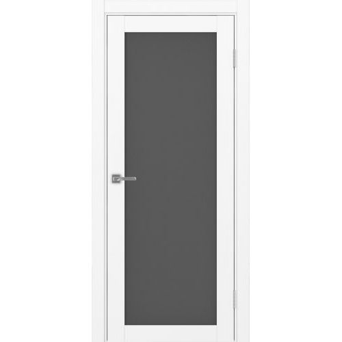 Межкомнатная дверь Optima Porte, Турин 501.2. Цвет - белый снежный. Стекло - графит.