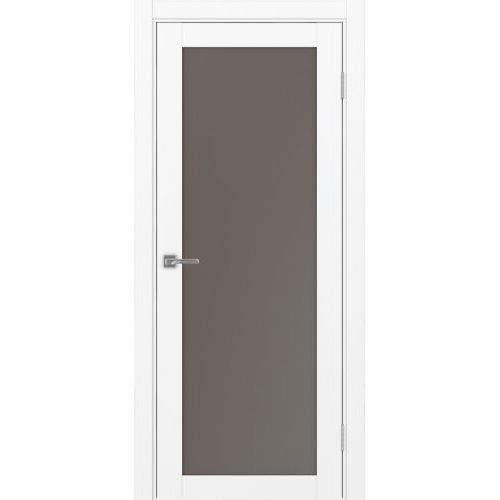 Межкомнатная дверь Optima Porte, Турин 501.2. Цвет - белый снежный. Стекло - кризет бронза.