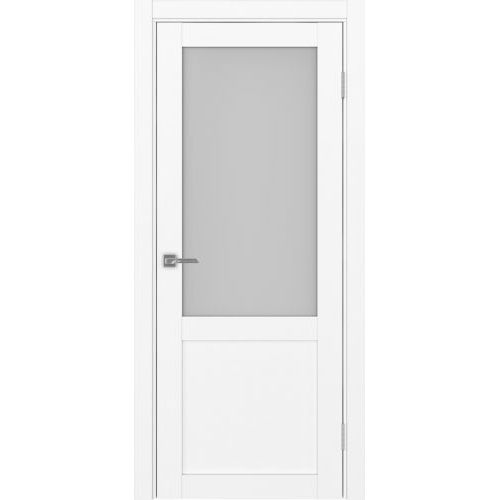 Межкомнатная дверь Optima Porte, Турин 502.21. Цвет - белый снежный. Стекло - матовое.