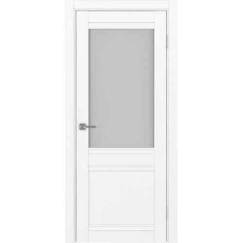 Межкомнатная дверь Optima Porte, Турин 502U.21 У. Цвет - белый снежный. Стекло - матовое.