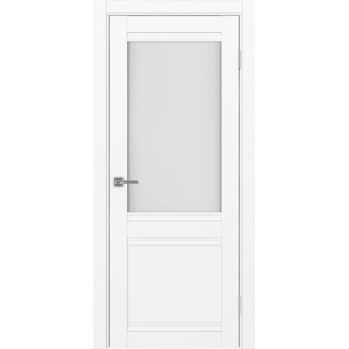 Межкомнатная дверь Optima Porte, Турин 502U.21 У. Цвет - белый снежный. Стекло - кризет бц.