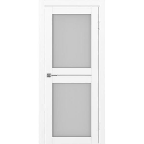 Межкомнатная дверь Optima Porte, Турин 520.222. Цвет - белый снежный. Стекло - матовое.