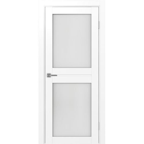Межкомнатная дверь Optima Porte, Турин 520.212. Цвет - белый снежный. Стекло - кризет бц.