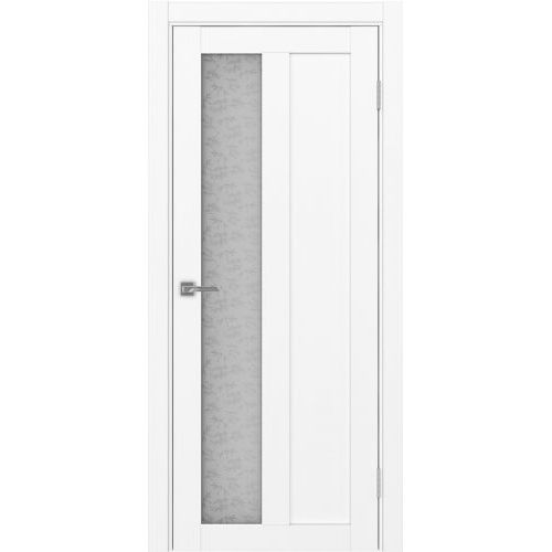Межкомнатная дверь Optima Porte, Турин 521.21. Цвет - белый снежный. Стекло - дали бц.