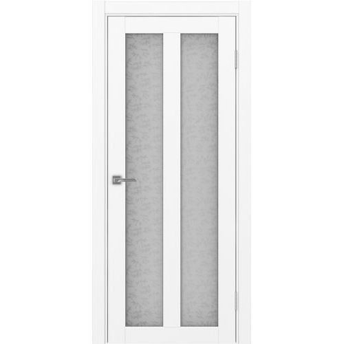 Межкомнатная дверь Optima Porte, Турин 521.22. Цвет - белый снежный. Стекло - дали бц.