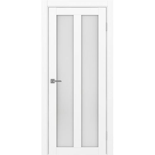 Межкомнатная дверь Optima Porte, Турин 521.22. Цвет - белый снежный. Стекло - кризет бц.