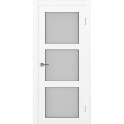 Межкомнатная дверь Optima Porte, Турин 530.222. Цвет - белый снежный. Стекло - матовое.