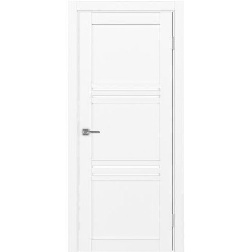 Межкомнатная дверь Optima Porte, Турин 553.12. Цвет - белый снежный. Стекло - лакобель белый.
