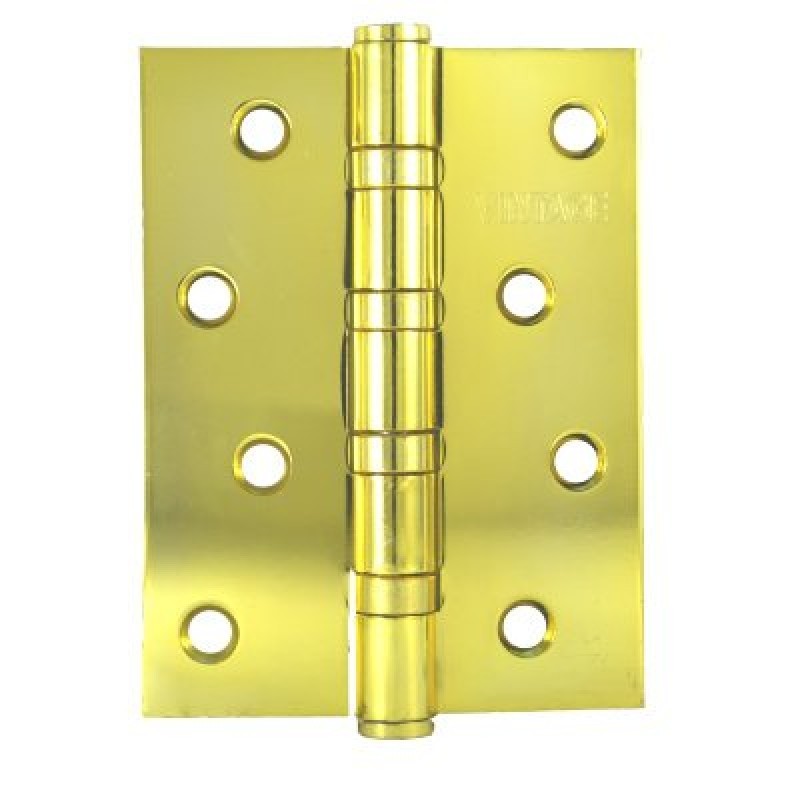 Петля дверная врезная универсальная Vantage 4BB. Цвет - золото.