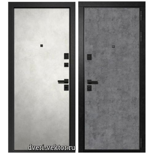 Входная дверь Ретвизан, Орфей 300, бетон лофт графит / бетон лофт бежевый