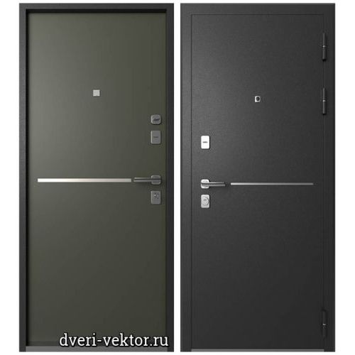 Входная дверь Мегатрон, SuperLine S2, серый шелк / софт графит
