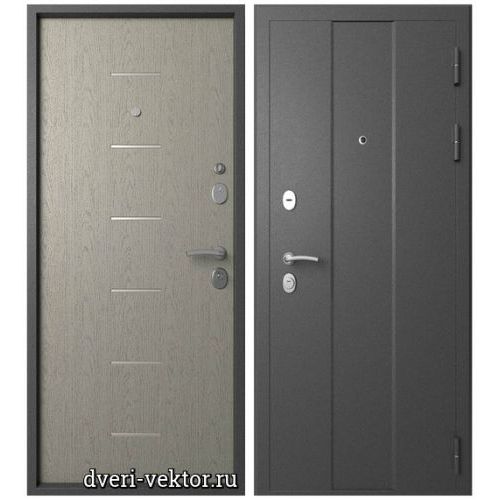 Входная дверь Мегатрон, Mega M9, серый шелк / ясень грей