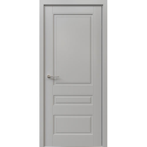 Межкомнатная дверь Albero, Классика 3,  глухая. Эмаль. Цвет - серый.