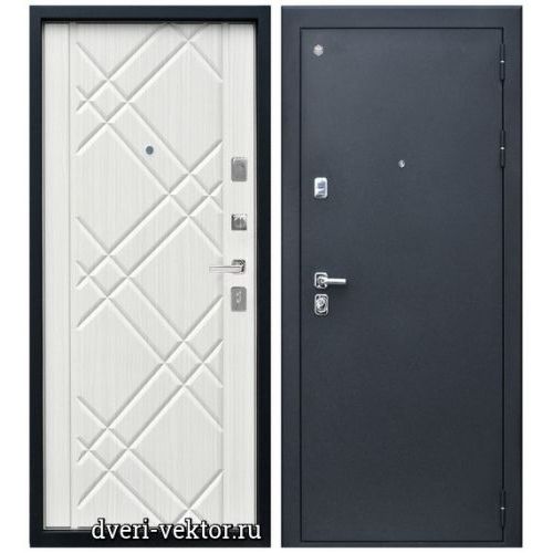 Входная дверь СибДвери, Агат А2, черный шелк / вяз прованс