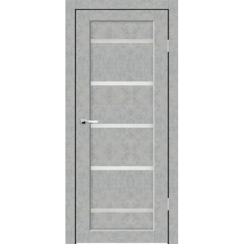 Межкомнатная дверь Sinergy, Хайтек, Бьянка ПО. Цвет - бетон серый. Стекло - матовое.