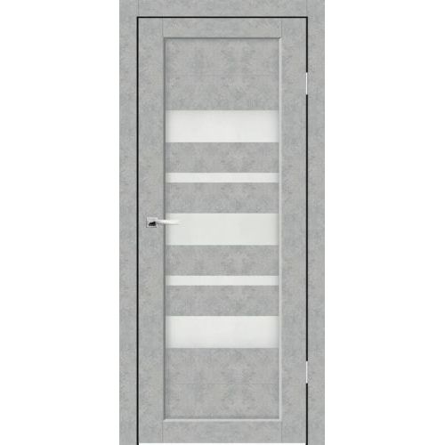 Межкомнатная дверь Sinergy, Хайтек, Терра ПО. Цвет - бетон серый. Стекло - матовое.