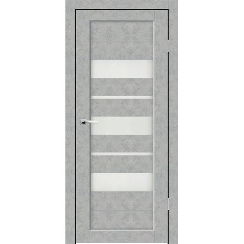 Межкомнатная дверь Sinergy, Хайтек, Дельта ПО. Цвет - бетон серый. Стекло - матовое.