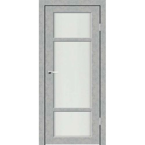 Межкомнатная дверь Sinergy, Хайтек, Кьянти ПО. Цвет - бетон серый. Стекло - матовое.