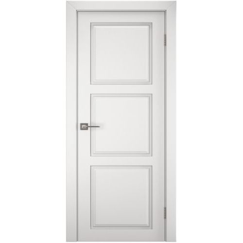 Межкомнатная дверь Sinergy, Неокласика, Фрэско ПГ. Цвет - шагрень белая.