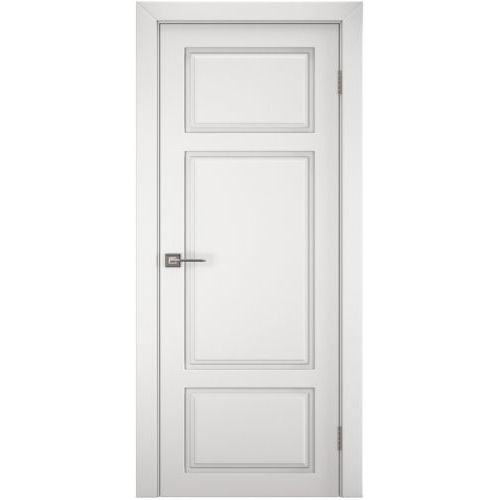 Межкомнатная дверь Sinergy, Неокласика, Батиста ПГ. Цвет - шагрень белая.