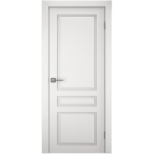 Межкомнатная дверь Sinergy, Неокласика, Эмилия ПГ. Цвет - шагрень белая.