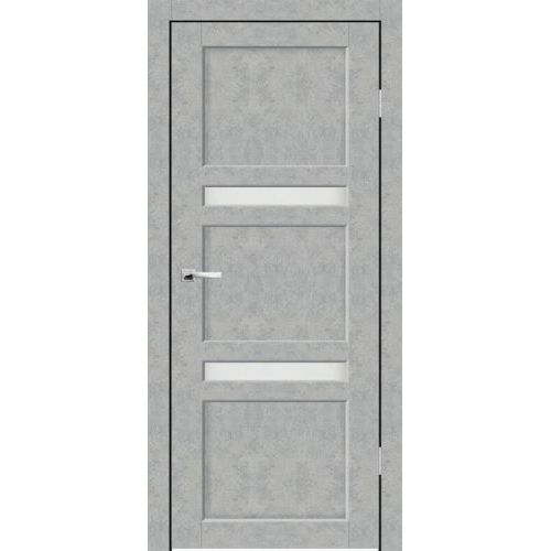 Межкомнатная дверь Sinergy, Модерн, Алессандро ПО. Цвет - бетон серый. Стекло - матовое.