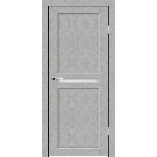 Межкомнатная дверь Sinergy, Модерн, Лацио ПГО. Цвет - бетон серый. Стекло - матовое.