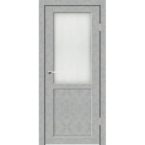 Межкомнатная дверь Sinergy, Модерн, Венеция ПО. Цвет - бетон серый. Стекло - матовое.