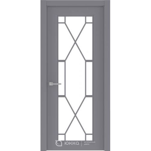 Межкомнатная дверь Юкка, Шарм 4 ПО. Стекло - триплекс прозрачный.