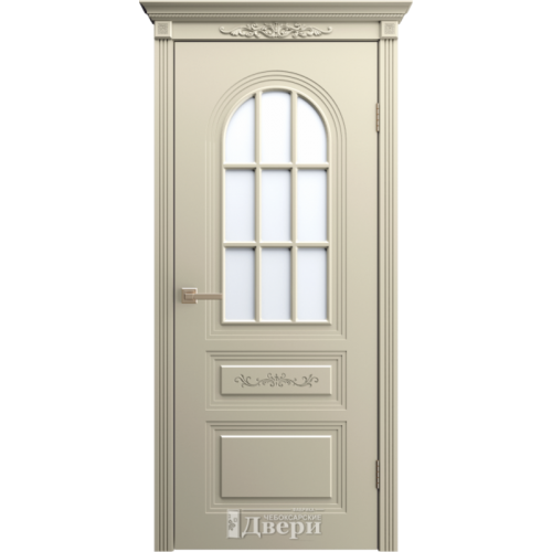 Межкомнатная дверь Чебоксарские Двери, Миртл 16 ПО. Стекло - сатинат белое.