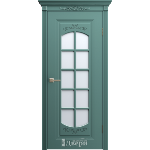 Межкомнатная дверь Чебоксарские Двери, Миртл 19 ПО. Стекло - сатинат белое.