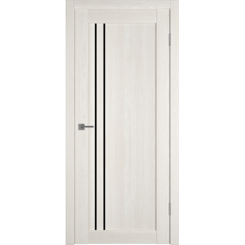 Межкомнатная дверь ВФД, Экошпон, Atum Pro X33. Цвет - arctic oak. Стекло - лакобель черный.