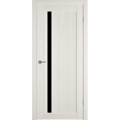 Межкомнатная дверь ВФД, Экошпон, Atum Pro X34. Цвет - arctic oak. Стекло - лакобель черный.
