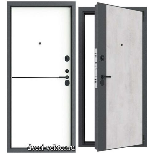 Входная дверь Axel Doors, AXL 3.1 IN39, камень светлый / серый муар / белый эмлайер