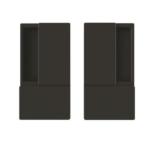 Комплект ручек для раздвижных дверей AGB Wawe B30000. Цвет - черный.