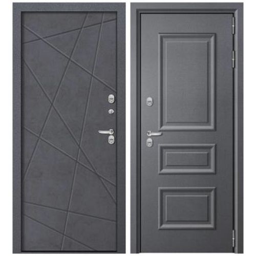 Входная дверь Zima, Titan 2, серый муар / бетон графит