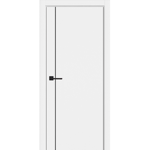 Межкомнатная дверь ЛесКом, Flash V 1. Цвет - софт белый.